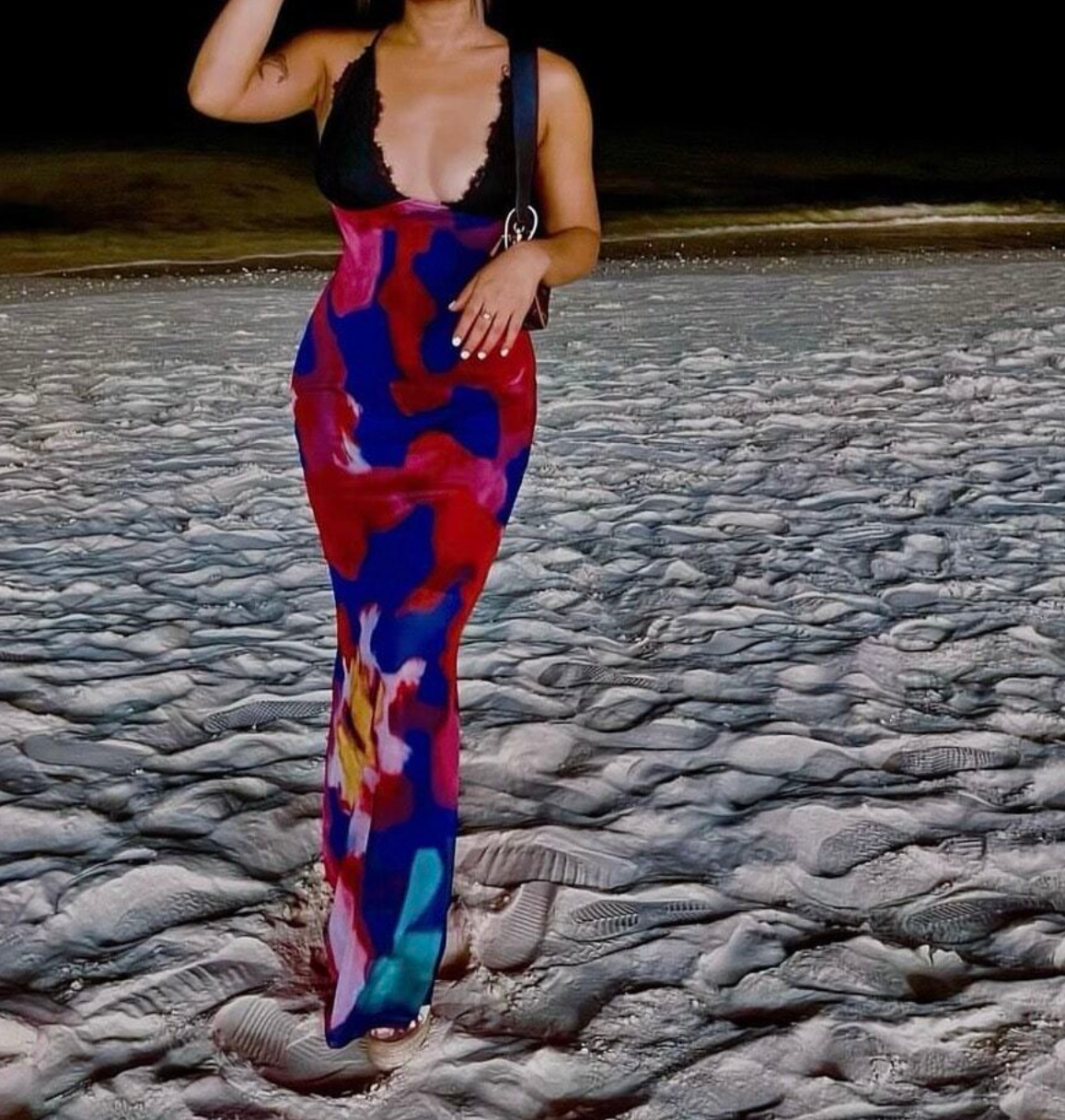 Hilo Maxi Dress- Multi Coloured